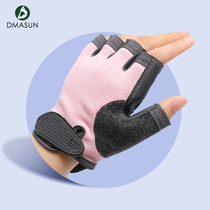 Dimason three-dimensional palm pad fitness gloves hand guard light equipment training half finger riding non-slip wear-resistant sports protective gear