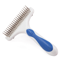 Japan Doug double-row tooth comb pet comb golden hair Satsuma medium large dog special dog comb