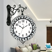 weimeishi living room household quartz clock fashion creative silent clock modern simple double-sided wall clock