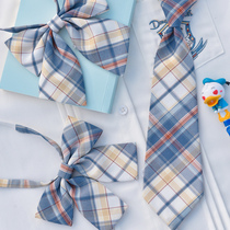 Original Mori Women's Tribe Donald Duck JK Plaid Skirt Tie Free Tie College Baby Girls New