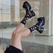 LET ME SEE summer thin eyes flower calf socks in stockings children day half tall tube ins tide wear