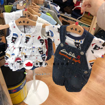 Spot mikihouse2018 summer black bear short-sleeved T Japan 62-5202-267 62-5102-268