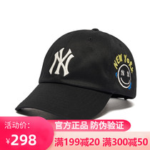 Korea mlb baseball cap new casual hat side cartoon embroidery personality Street duck tongue hat men and women same style