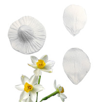 New Narcissus petal simulation British style turning sugar flower texture silicone mold dry Pace mold bread flower mold