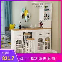 Cabinet cabinet simple decoration through the porch double-sided storage Hall bar restaurant cabinet door partition living room screen home