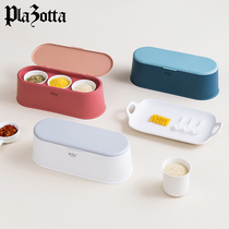 Germany plazotta Nordic kitchen Ceramic seasoning box Seasoning pot set Combination salt and pepper pot