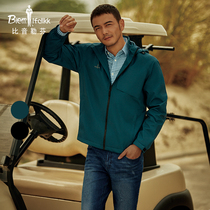 Bjørn Löfven Spring Mens Net Color Hood Multi Pocket Jacket Everyday Comfort Outdoor Protective Fabric Jacket