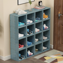 Shoe cabinet solid wood color simple modern foyer home entrance entrance entrance storage balcony storage locker large capacity shoe rack