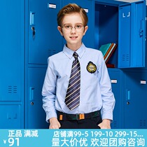 Eaton Ghost English Academy Style 2017 Spring Boys Shirt Long Sleeve Cotton Childrens Shirt 16c171