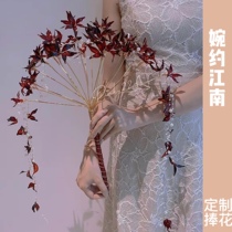 Euphoria Gangnam bride customised hand to flower pinky22 wedding Made Chinese red made liquid jade Orchid