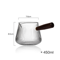 Japan Purchase Day N Style Thickened Hammer Pattern Glass Cooking Teapot S Solid Wood Side Handle Cooking Tea High Temperature Resistant Electric Pottery Stove Special 