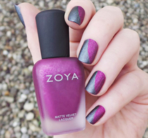  American original dress ZOYA 505Mattevelvet matt nail polish to tone dark purple