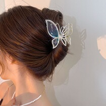 Dreamlike Amber Butterfly Clip Female Summer Sensation Exquisite Hair Clip Back Head Shark Clip 2022 New High-End