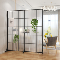 Nordic loft entrance Dining living room Office Wrought iron screen partition decoration Net red household room partition wall