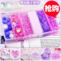 Slime finished crystal mud you cotton you mud cotton mud iceberg you mud a large box of oversized water mud girl