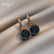 Sapphire Drop Earrings Light Lavish Little Crowddesign Sensation 2021 New Tide Summer Retro Ear Accessories Women Guryya