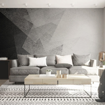 TV wall mural modern minimalist living room bedroom black and white creative geometric wallpaper TV background wall Nordic wallpaper