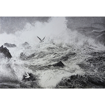 Chen Hanzhis In the Storm paper new pen drawing