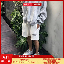 FOG FEAR OF GOD double thread ESSENTIALS drawstring reflective embroidery shorts high street five-point pants mens tide