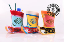 Small Boots Pen Holder Mongolian Character Handicraft Pen Holder Touristy Souvenirs Gift Mongolia Boots Styling Pen Holder