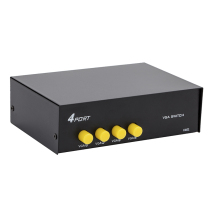 Crystal China Four-in-Out high-definition VGA switcher 4 in 1 out of computer monitoring host video display allocation