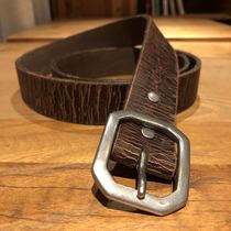 Double R burst crack belt width 32mm American retro classic locomotive Street