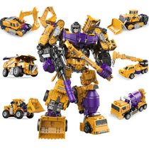 Childrens toy Jinjiang deformation engineering model Dali Diamond Robot Six-in-One Boys Set Gift