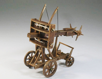Ancient construction tenon and mortise assembly ancient chariot model series giant crossbow car torsion double-row bow craft gift pendulum piece
