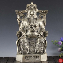 Hot selling antique bronze antique white bronze Buddha statue ornaments home store housewarming decoration God of wealth