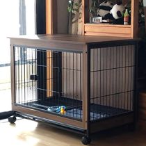 Dog Cage Subwoody Pet Indoor Firewood Dog Teddy Medium Small Dog Fence Home With Toilet Isolated Cat Rabbit Cage