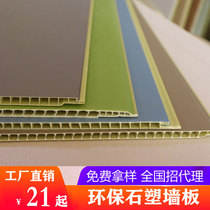 (tooling integrated board) factory direct stone plastic protection wall panel decoration material eco-friendly fire protection moisture protection can be customized