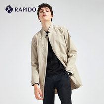 RAPIDO break road spring mens business travel slim long casual sports jacket windbreaker coat mall same model