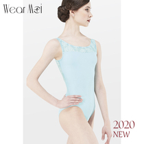 Micro-end ballet uniform adult blue dance practice uniform summer air yoga dress female AZALEE