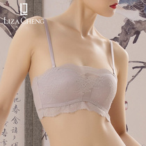 Liza Cheng non-hoop chest half cup underwear detachable shoulder strap thick thin lace bra LB0970