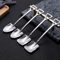 304 stainless steel spoon shovel spoon household dessert spoon eat watermelon spoon creative Net red coffee spoon cute spoon