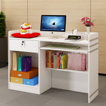 Company front desk reception desk simple modern bar table hair salon clothing store Supermarket cashier small counter