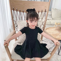 Girls dress Summer 2022 Korean version of the new medium and small childrens net red Star empty princess skirt baby foreign air skirt