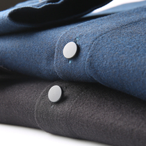Autumn new warm and comfortable skin-friendly double-sided lint men Business casual pointed collar long sleeve shirt shirt