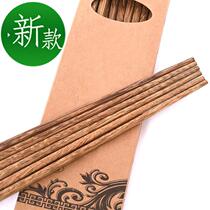 Durable f thickened non-slip bamboo long chopsticks family pack 10 pairs of household Japanese bamboo chopsticks tableware quick child set