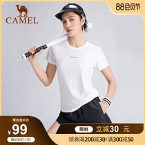 Camel womens casual clothes new running suit in spring and summer comfort and breathable cool fitness two pieces