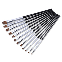  Monet gouache wolf brush Watercolor painting pen Gouache acrylic oil painting brush Art painting beginner professional 6 pigment brush set