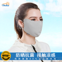 Sunscreen mask womens spring and summer light and breathable UPF50 anti-UV mask out of the sunshade mask