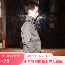 Le Wenxi childrens spring new product boys British casual moderate cotton jacket Denim long-sleeved jacket junior