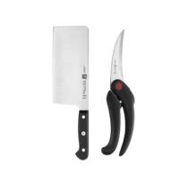  Germany imported ZWILLING Shuangli Ren Gourmet series two-piece set of medium piece kitchen knife multi-function scissors