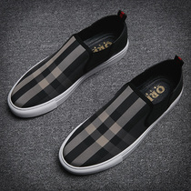 Surge Inside Heightening Lefu Shoes Men 2022 Summer New Mens Shoes Han Edition 100 Lap Sails Shoes One Foot foot Lazy Shoes