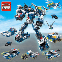 Enlightenment Building Blocks Assemble Transformers Hale Fighting Will 1407 Robot Boys Puzzle Lego 6-8-12 years old