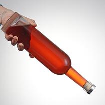 High-grade red wine bottle glass wine bottle glass bottle empty bottle white wine glass bottle ice bottle ice bottle one catty wine container