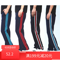 Childrens school pants red Shenzhen primary and secondary school uniforms pants spring and autumn summer boys and girls sports pants college style