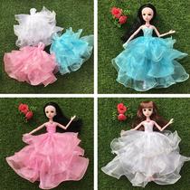 29 cm Barypyrene Babydoll Clothes Princess Changing Dress Princess Suit 3 Floors Full Circle Curbside Big Dress Toy