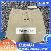 Fear of the Good essentials FOG 21FW High Street Letter LOGO loose men and women drawing rope shorts